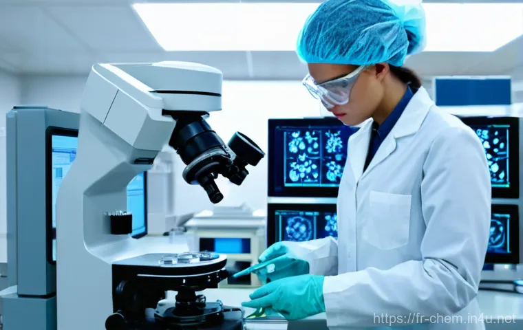 약품 및 화학 제품 검사 - **Prompt: "Expert Pharmaceutical Quality Inspection"**
A bright, ultra-modern pharmaceutical lab...