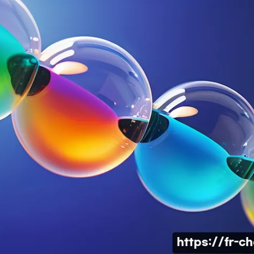 화학 반응의 유형 - A detailed scientific illustration of molecular transformations under energy influence: vibrant, sem...