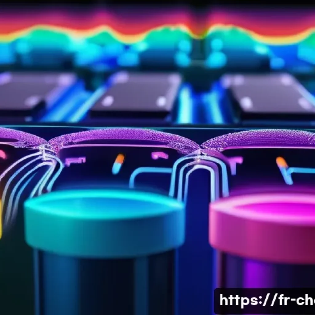 무기화학에서의 전기화학 - A highly detailed, close-up scientific illustration of a lithium-ion battery electrode interface, sh...